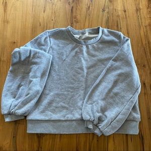 Ladies/Youth Semi Crop Sweatshirt Blousy Sleeve
